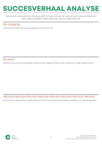 Succesverhaal analyse