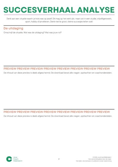 Succesverhaal analyse